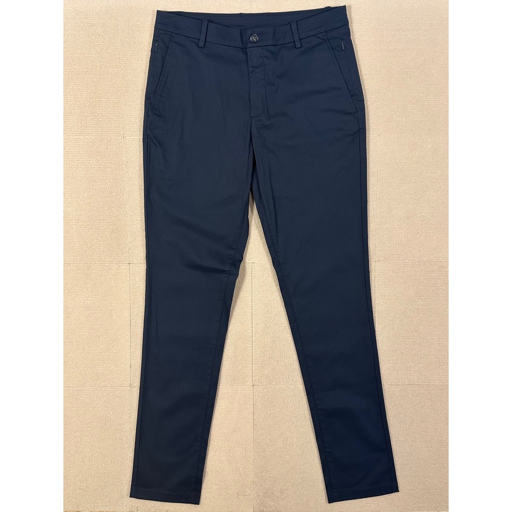 Birddogs Boom Chino Pants Mens 33x34 Navy Liner Stretch Flat Front Golf